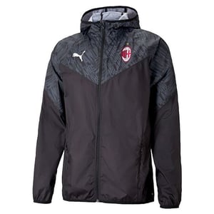 Puma AC Milan 2020-21 Svart uppvärmningsjacka för herrar