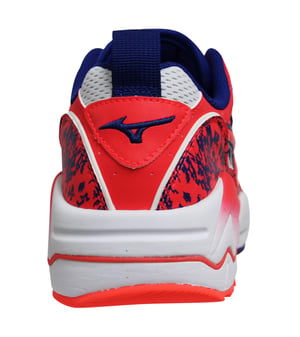 Mizuno Sport Style Wave Rider 1 Wit/Rood Sportschoenen - Heren