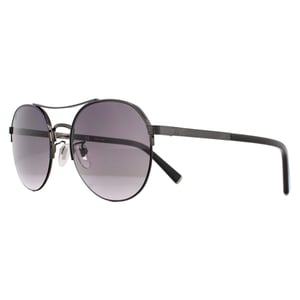 Police Aviator Mens Shiny Gunmetal Smoke Gradient Solglasögon