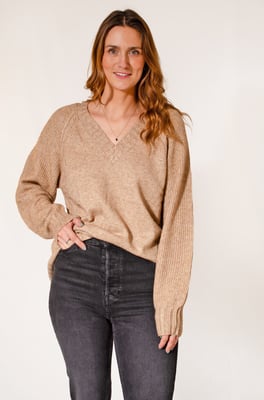 Supersoft Ribbed Trim Jumper