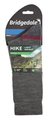 Bridgedale - Heren Wandelsokken Lichtgewicht Merino - Grijs / Heather