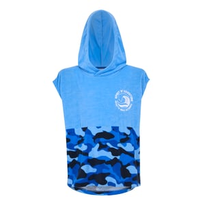 Regatta Childrens/Kids II Camo Hooded Towel (Elysium Blue)