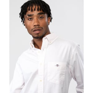 GANT Mens Regular Fit Long Sleeve Oxford Banker Stripe Shirt