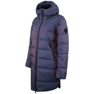 Under Armour ColdGear Navy Blue Womens Iridescent Parka Hooded Coat 1365812 422