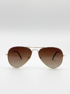 Classic Brown Aviator Sunglasses Polarized