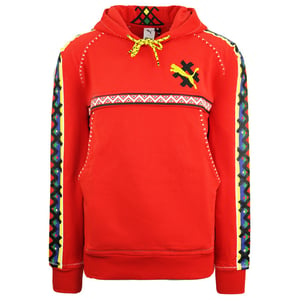 Puma x Jahnkoy Hoodie Röd Herr Logotyp Tryckt Tröja Sweatshirt 596680 47