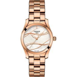 Tissot T-wave Dames Horloge Rosékleurig T1122103311100
