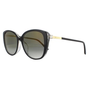 Jimmy Choo Zonnebril Aly/F/S AE2 FQ Zwart Goud Glitter Grijs Verloop Mirror