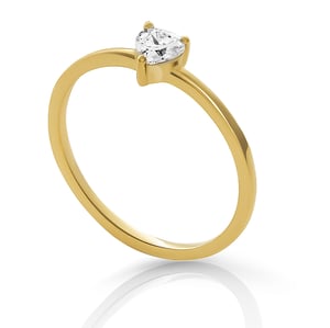 Orphelia 'Liefde' Dames 925 Sterling Zilveren Ring - Goud ZR-7531/G