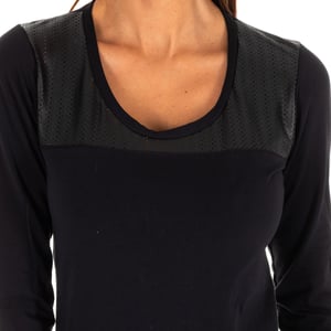DB750 dames t-shirt met ronde hals en lange mouwen outdoor