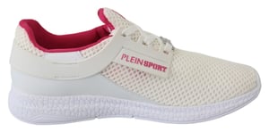 Plein Sport Women's White Polyester Runner Becky Sneakers Shoes