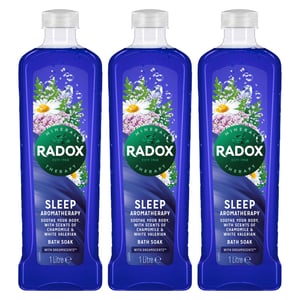 Radox Mineral Therapy Bath Soak Sleep Aromatherapy w/ DreamScentz Fragrance 3x1L