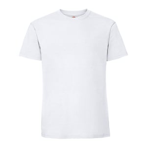 Fruit of the Loom Heren Iconic Premium Ringspun Katoen T-Shirt (Wit)