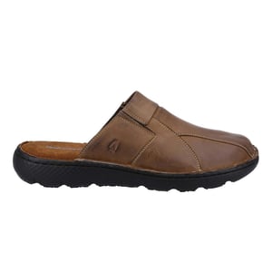 Hush Puppies Heren Carson Leren Muiltjes (Bruin)