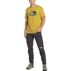 The North Face Mens Mountain Line T-Shirt Mineral Gold