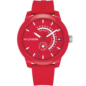 Tommy Hilfiger Denim Heren Horloge Rood 1791480