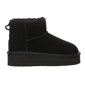 EVER AU Australia Women Dusky Leather Platform Short Boots