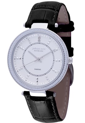Johan eric: ballrup women's silver watch..