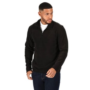 Regatta Mens Micro Zip Neck Fleece Top (Svart)