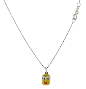 Orphelia 'Minion' Kinderen 925 Sterling Zilveren Ketting met Hanger - Zilver ZH-7135/2