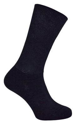 Extra Wide Bamboo Oedema Socks | Dr.Socks | Mens & Ladies | Socks for Swollen Feet Ankles Legs & Diabetics - Black