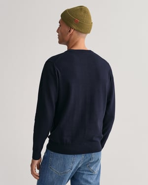 GANT Mens Classic Cotton Crew Neck Jumper