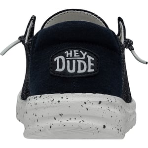 HEYDUDE Wendy Sox Polyester/Cotton/Spandex Women's Navy Loafers