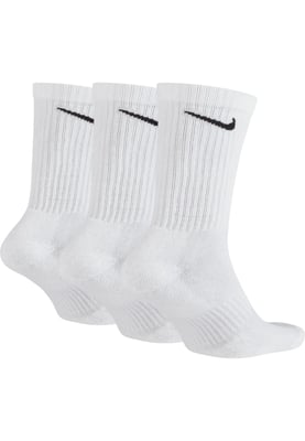 Nike Everyday Cushion Crew Trainingssokken 3 paar in wit