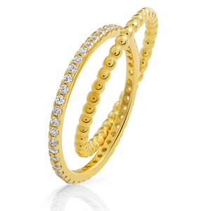 Orphelia 'Everest' Women's 925 Sterling Silver Ring - Gold ZR-7542/G