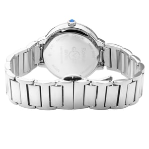 GV2 Rome Women's Swiss Quartz Diamond Silver Dial Stainless Steel Watch