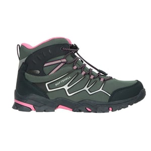 Mountain Warehouse Softshell waterdichte wandelschoenen voor kinderen/Kinderen (Donkere Khaki)