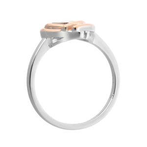 Orphelia Dames 925 Sterling Zilveren Ring - Zilver/Roze zr-7368/RG