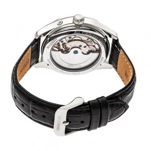 Heritor automatisch Sebastian semi-skelet lederen band horloge