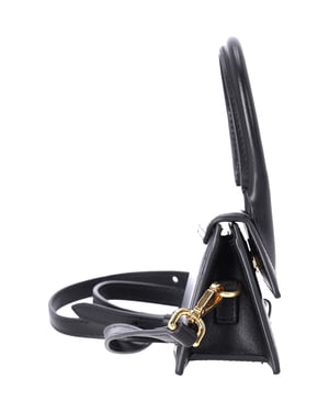 Jacquemus Le Chiquito Top Handle-väska i svart läder