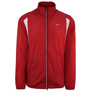 Nike Logo Long Sleeve Zip Up Red Mens Lightweight Jacket 320829 648