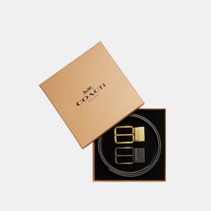 Wide Belt Mix Harness Gift Box in Pebbled Leather