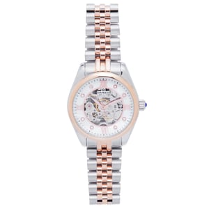 Empress Magnolia Automatic MOP Skeleton Dial Bracelet Watch