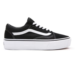 Butik För Gamla Skool Plattform Svart/Vita Kvinnors Trainers