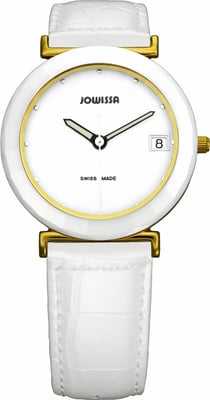 Jowissa: Ceramic Classic Women'sWhite Watch
