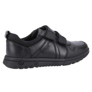 Hush Puppies Boys Spencer Leather School Shoes (Black)
