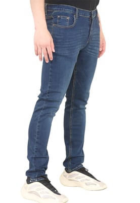 MYT Heren skinny fit jeans stretch denim in donkerblauw