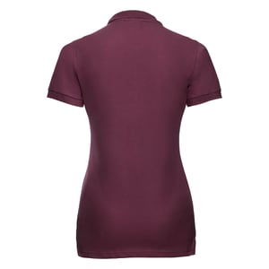 Russell Womens/Ladies Stretch Short Sleeve Polo Shirt (Burgundy)