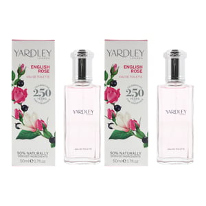Yardley English Rose Eau de Toilette 50ml x 2