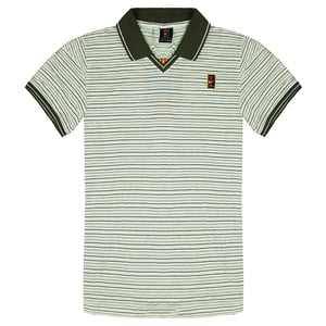 Nike Dri-Fit Randig Polotröja Kortärmad Dam Tennis Sport Topp 240723 100