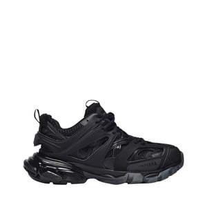 Track Clearsole Sneakers in Black Canvas