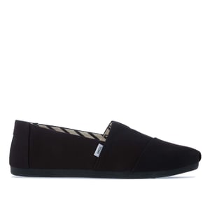 Butik För Toms Alpargata Canvas Herrskor Svart/Svart Espadriller