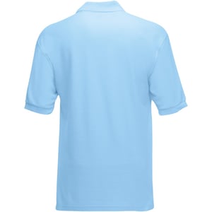 Fruit of the Loom Kinder/Kids Piqué Poloshirt met Korte Mouwen (Hemel Blauw)