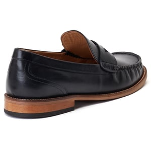 Base London Garfield leren herenpantoffels zwart