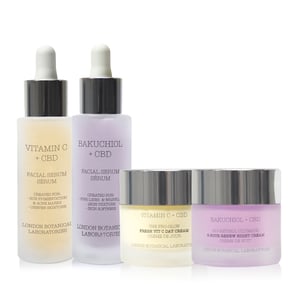 Bakuchiol Serum+ Vitamin C Serum+Vitamin C day cream+ Bakuchiol Night cream