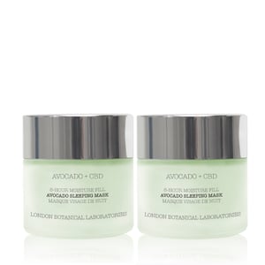 2 x Avokado + CBD | 8-timmars fuktfylld avokado sovmask 50 ml